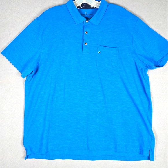 Tailor‎ Vintage Polo Shirt Men XXL Blue Airotec Water & Stain Resistant - Picture 1 of 5